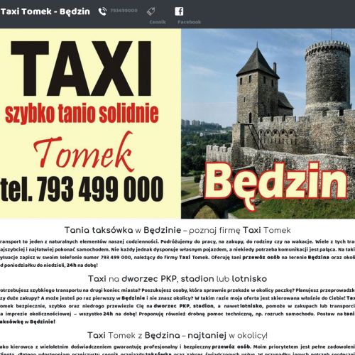 Taxi lotnisko - Będzin