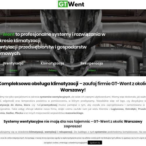 Piaseczno - projekt systemu wentylacji