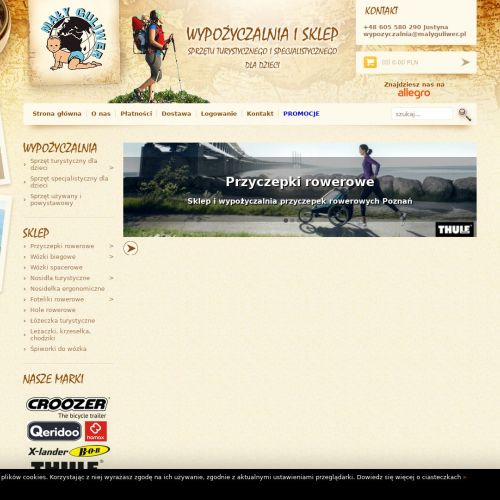 Swarzędz - przyczepka rowerowa dla małego dziecka skórzewo