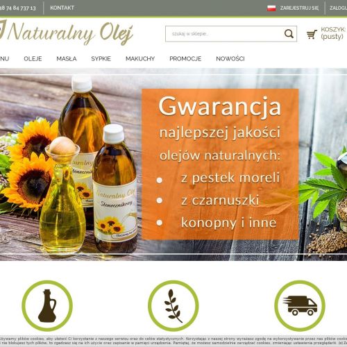 Olej konopny tłoczony na zimno