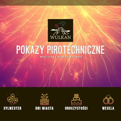Katowice - pokazy sztucznych ogni na wesele śląsk