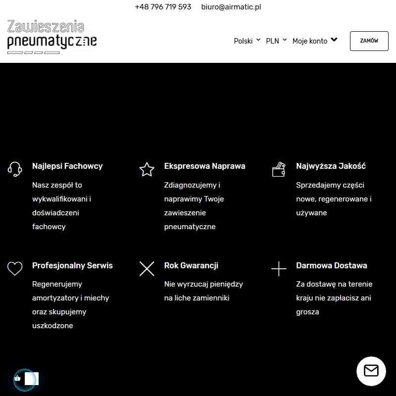 Zawieszenie pneumatyczne bmw e38 w Poznaniu