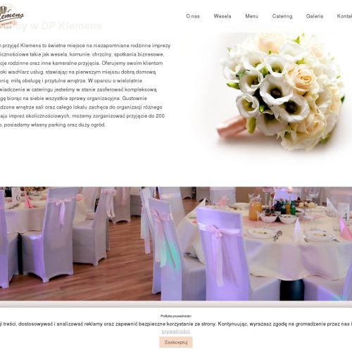 Sala weselna krzyżowa - żywiec