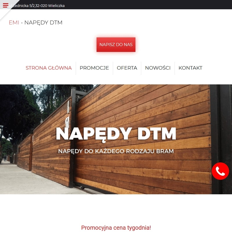 Automat do bramy dwuskrzydłowej - Tarnów