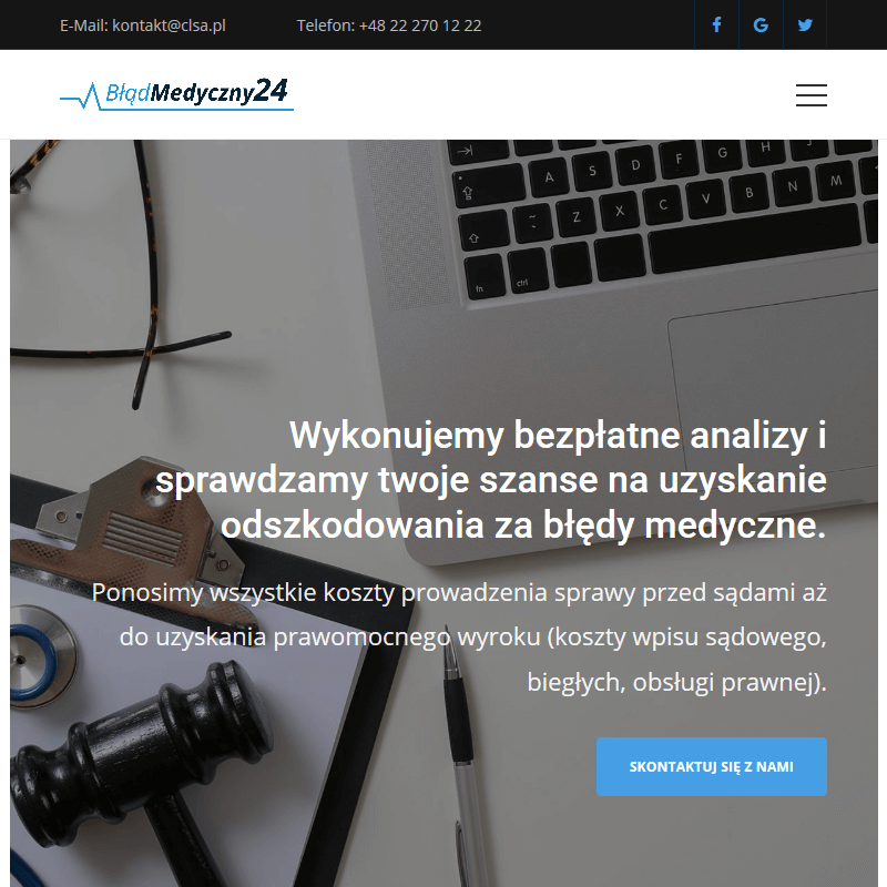 Błędy lekarskie pomoc prawna