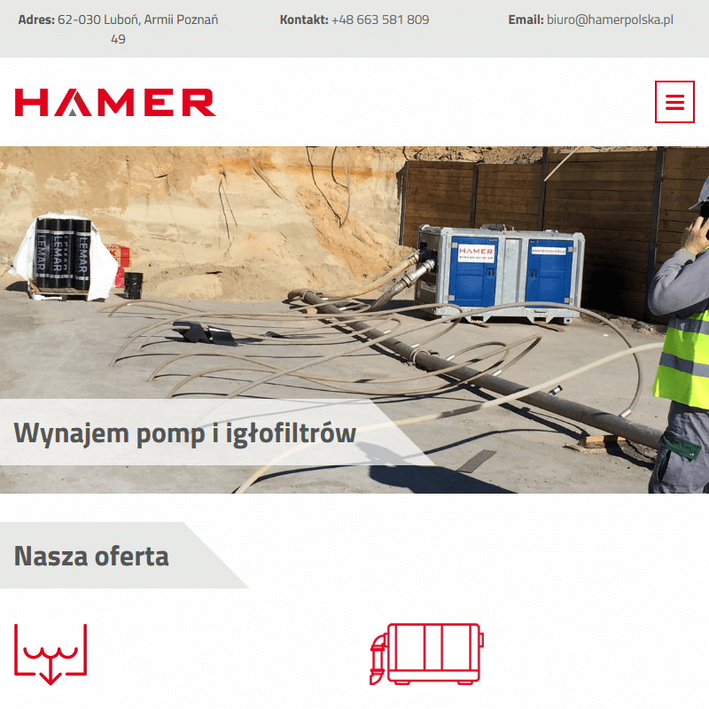 Poznań - pompy do systemów igłofiltrowych