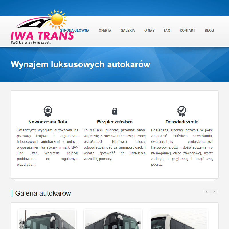 Autokar z klimatyzacją łódź