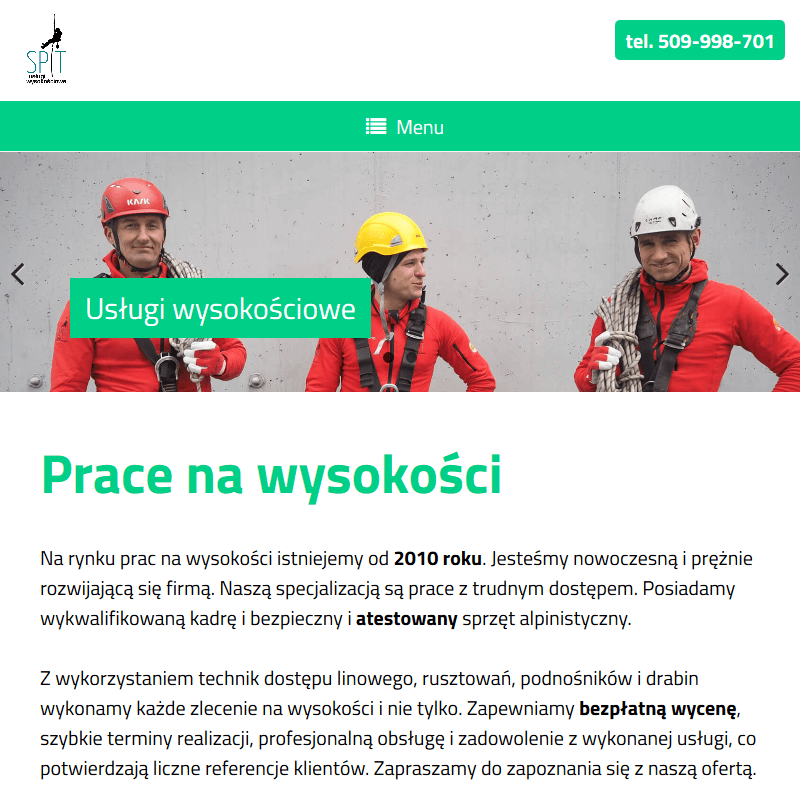 Usługi wysokościowe - Kraków