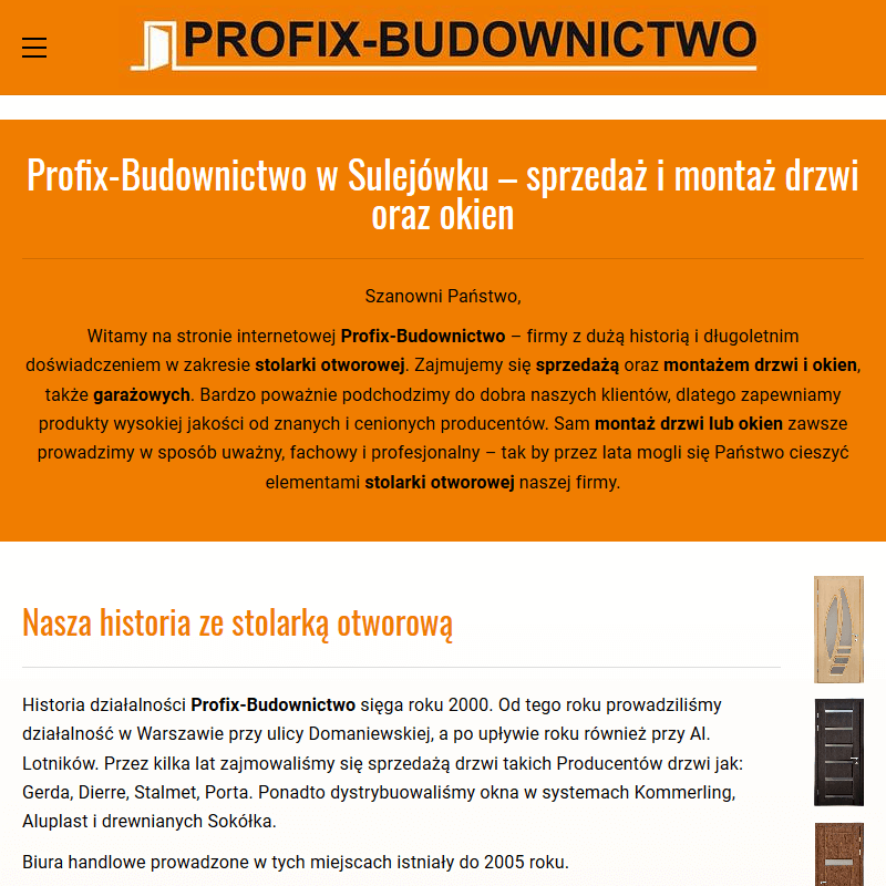 Warszawa - drzwi zewnętrzne wikęd